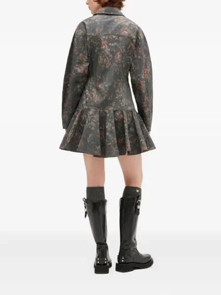 Rochie Ganni cu imagine de costum gri