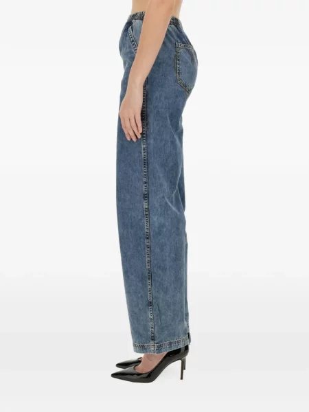Široké džínsy Moschino Jeans modrá