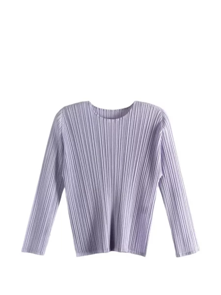 Bluzka Pleats Please Issey Miyake fioletowa