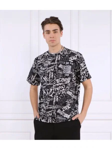 Just Cavalli Tricou | Relaxed fit alb