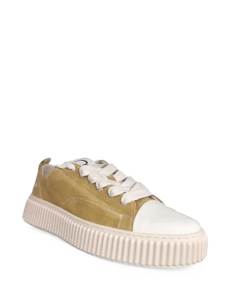 Sneakerși Rhun din piele de căprioară cu platformă galben