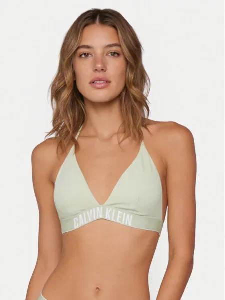 Calvin Klein Swimwear Góra od bikini zielony