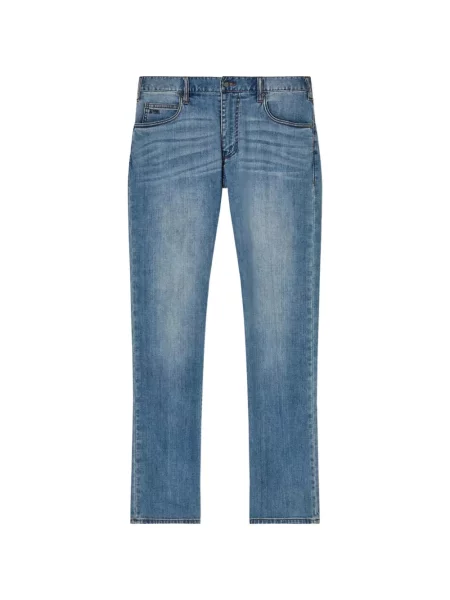 Blugi Emporio Armani cu 5 buzunare albastru