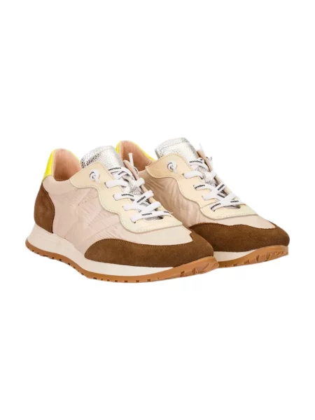 Sneakersy Wonders skórzane brązowe