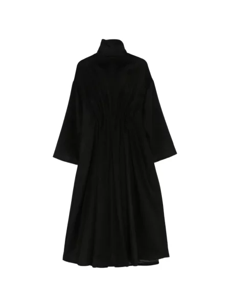 Палто Emporio Armani с волани черно