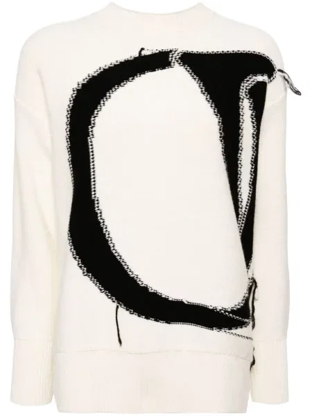 Pulover Off-white alb