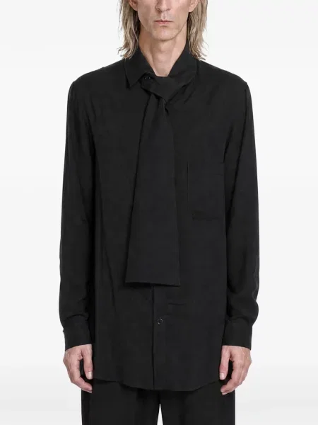 Gulerat cămașă Yohji Yamamoto negru