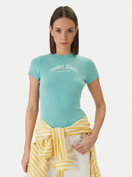 Tommy Jeans Tricou verde