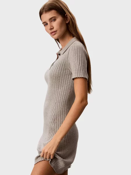 Джинсовое платье Calvin Klein Jeans серое