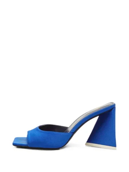Sandale The Attico din satin albastru