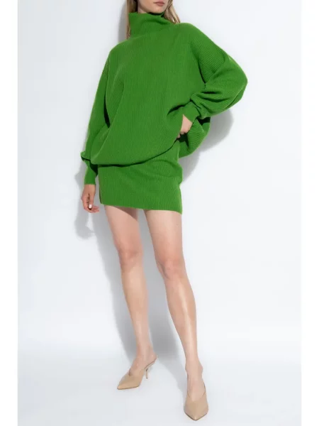 Fusta mini Sportmax tricotate verde