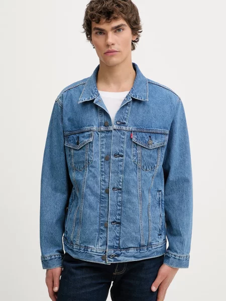 Levi's geacă jeans RELAXED FIT albastru