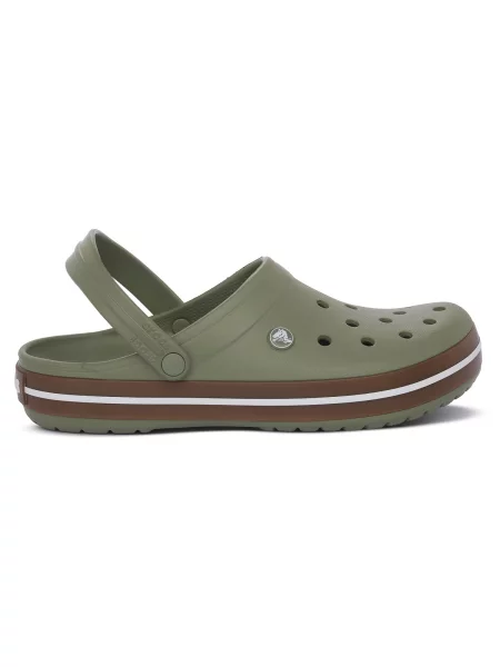 Šľapky Crocs Crocband Gum Clog zelená