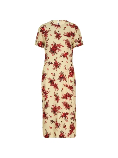 Scurt rochie midi Jil Sander cu model floral cu imagine