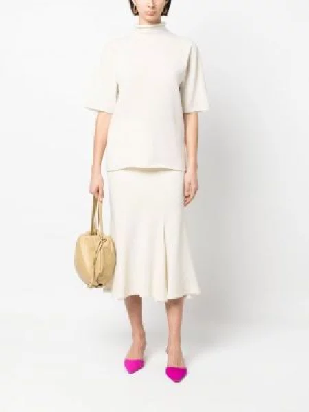 Megztas trumpas palaidinė be rankovių Jil Sander