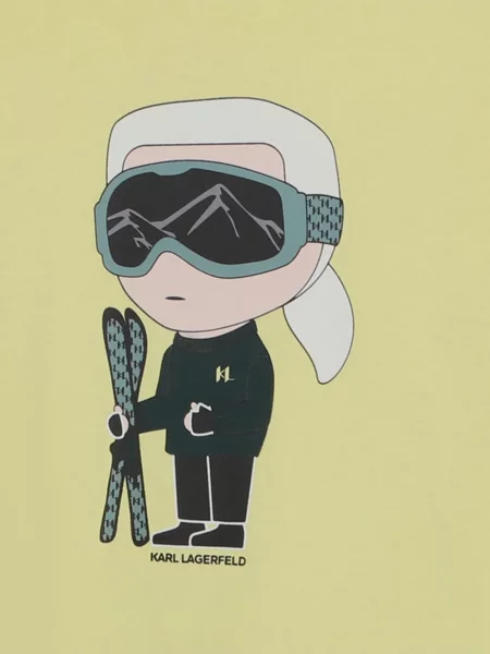 Koszulka dziecięca Karl Lagerfeld żółta