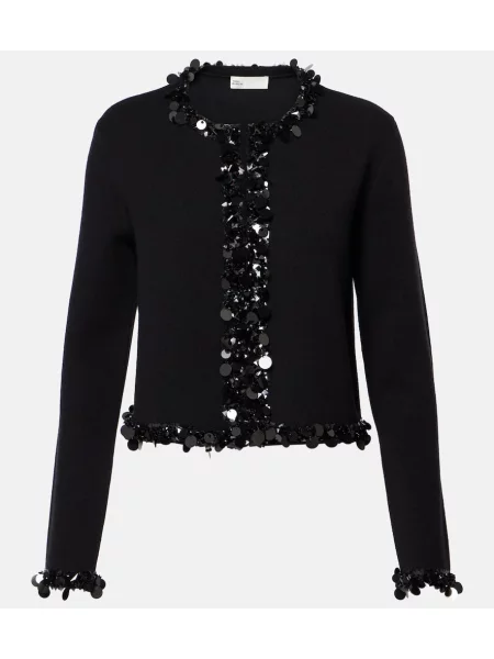 Cardigan Tory Burch de lână negru
