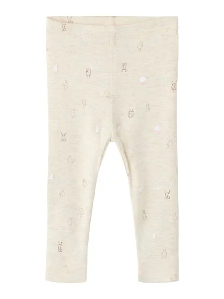 NAME IT Leggings NBFLYDIANNA maro / roz murdar alb