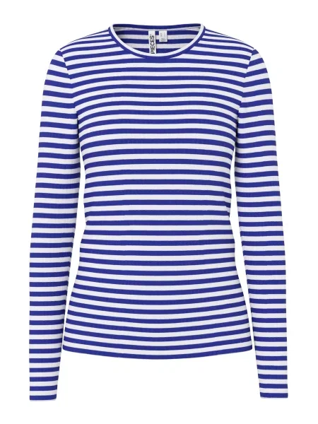 PIECES Tricou PCLaya albastru alb