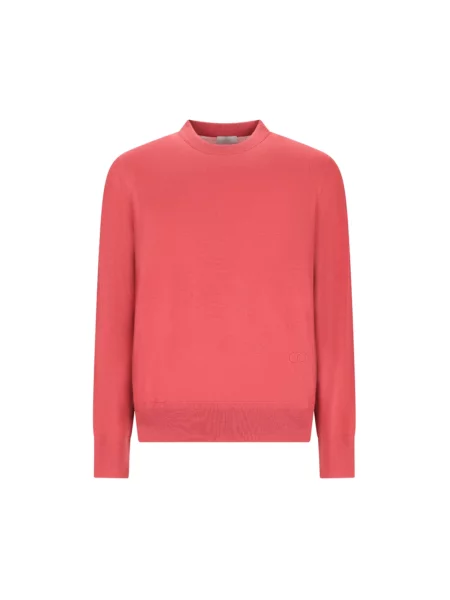 Dzianinowy sweter Dior różowy