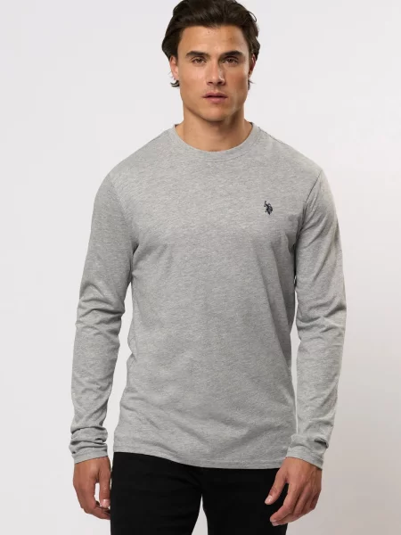 U.S. POLO ASSN. Tricou UMBROLIN amestecat gri