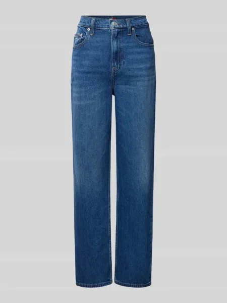 Spodnie Tommy Jeans Layla High Rise Slim Straight Jeans Denim granatowe