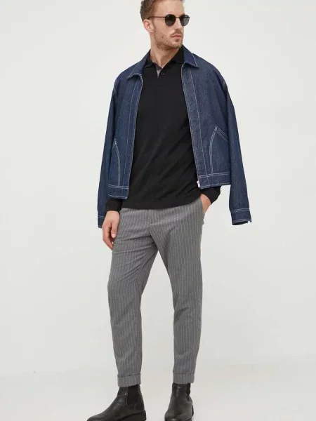 Лонгслів Barbour однотонний чорний