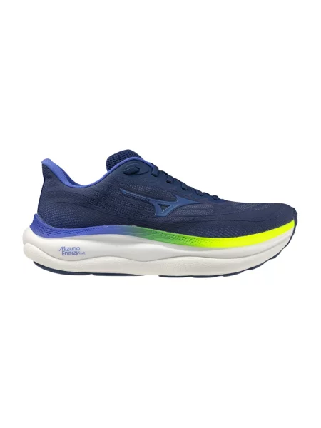 Buty do biegania Mizuno Wave Sky 9 estate blue/sirius/lightning yellow niebieskie