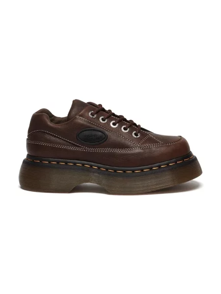 Pantofi Dr. Martens din piele cu platformă maro