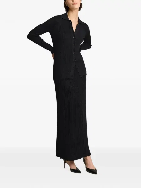Fustă tip creion Kiton tricotate negru