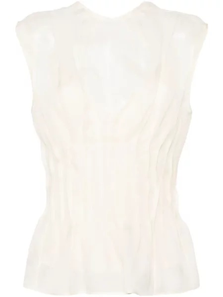 Bluză Khaite de mătase transparente