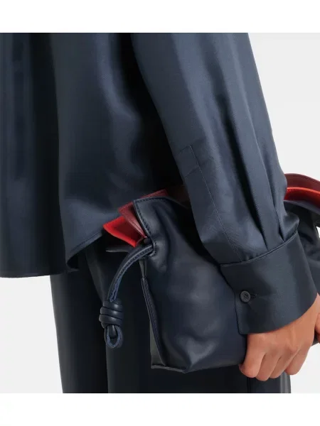 Cămașă Loewe de mătase albastru