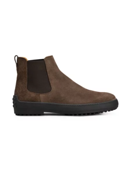 Botki Tod's skórzane brązowe