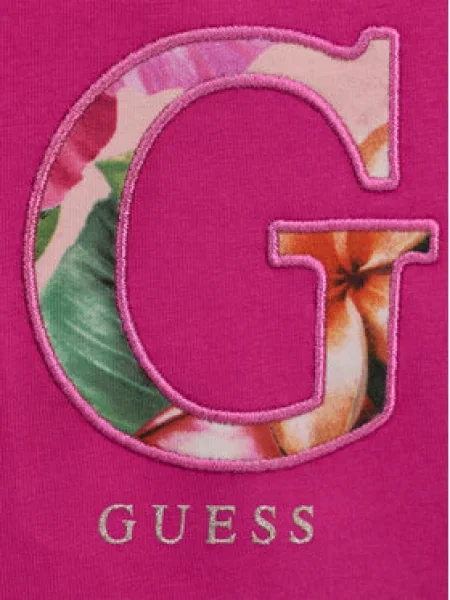 Guess Póló és leggins szett Sötét rózsaszín