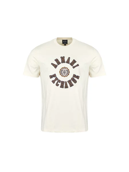 Majica Armani Exchange s kratkimi rokavi bela
