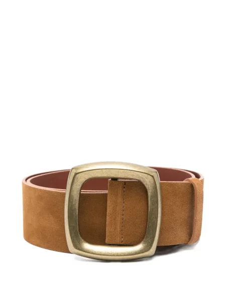 Curea Ba&sh din piele de căprioară cu cataramă maro
