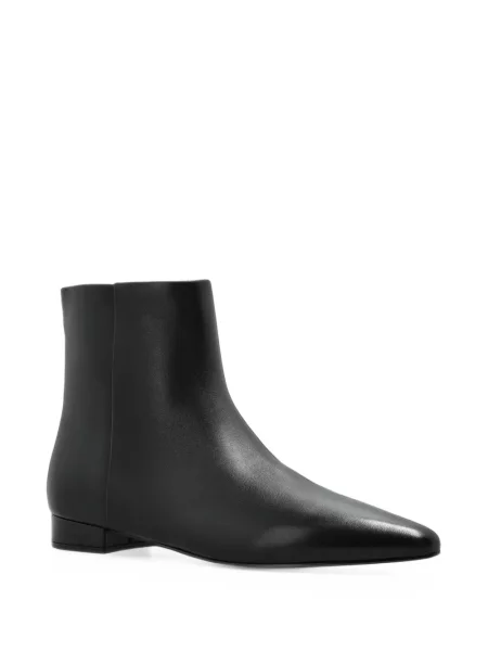 Cizme scurte Furla din piele negru