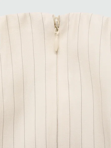 MANGO Top Lirio deschis / gri metalic bej