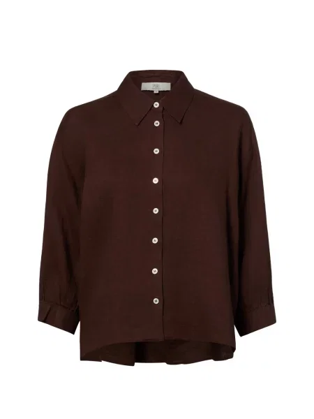 IPURI Lniana bluzka Francis Kobiety len 34 brązowy
