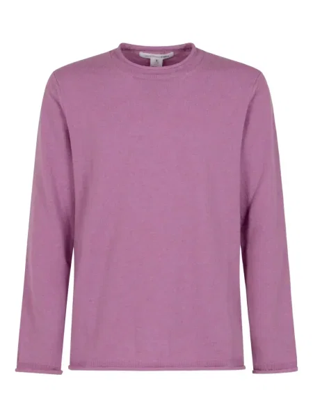 Svetr Comme Des Garçons s kulatým výstřihem fialový