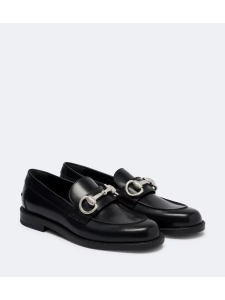 Pantofi loafer Gucci din piele negru