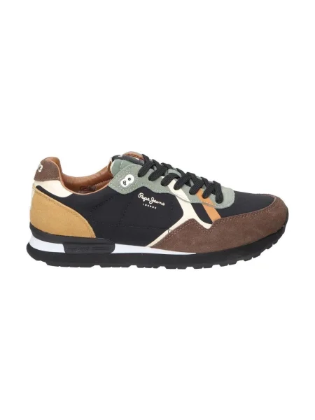 Pepe Jeans Sneakersy Brit Prints M hnedá