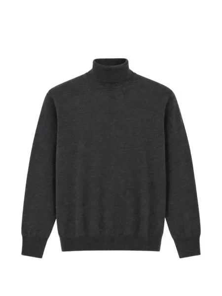 Pulover Canali tricotate gri