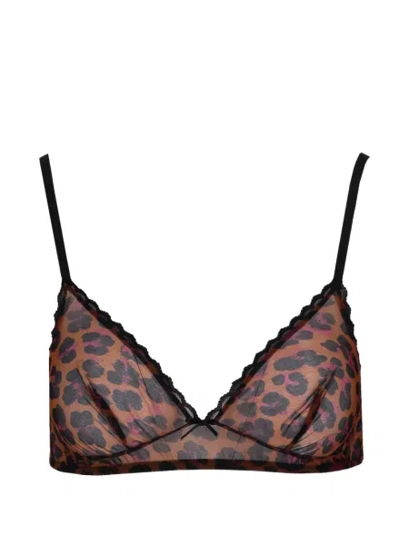 Sutien triunghi Laura Urbinati cu imagine cu model leopard maro