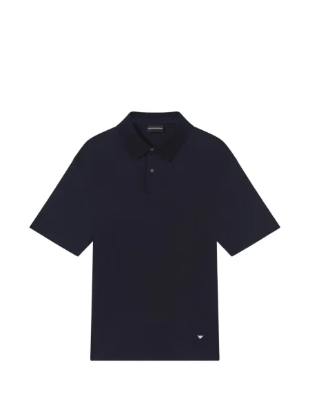 Polo Emporio Armani cu autograf albastru