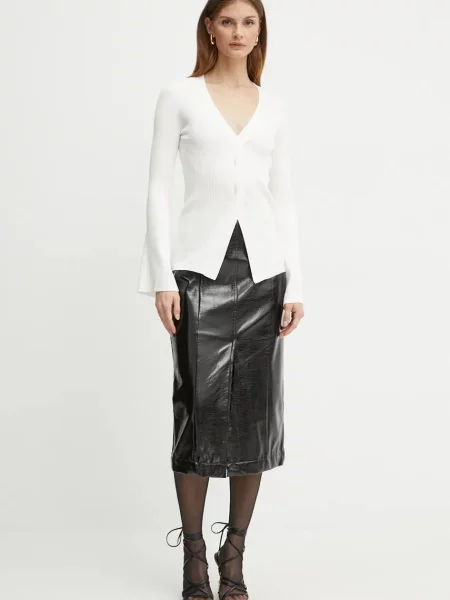 Sweter Twinset z długim rękawem biały
