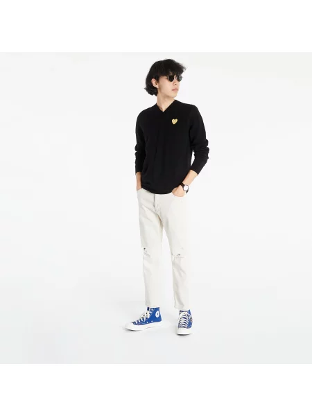 Pulover Comme des Garçons PLAY Knit Pullover Black M negru