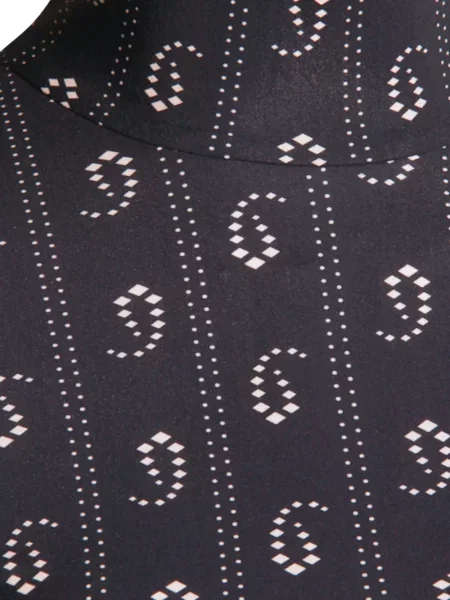 Heláncă Tory Burch cu imagine cu imprimeu geometric albastru