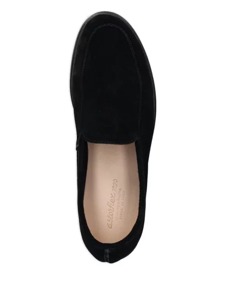 Pantofi loafer Astorflex din piele de căprioară negru