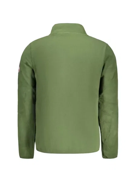 Pulover Norwegian Rain din fleece cu autograf verde